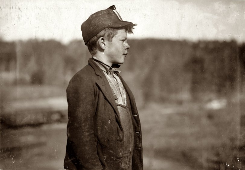 Dave: 1910 Dave, a young "pusher" at Bessie Mine. Jefferson County, Alabama. December 1910. View full size. Photograph and caption by Lewis Wickes Hine.