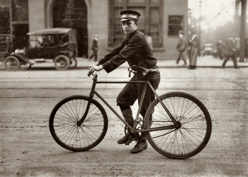 Birmingham Messenger: 1914 October 1914. Birmingham, Alabama. "A typical Birmingham messenger." Photo by Lewis Wickes Hine. View full size.