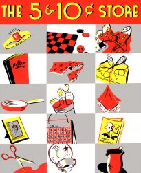 A Works Progress Administration Federal Art Project poster from 1941 extolling the benefits of retail commerce. View full size. Now a fine-art print.