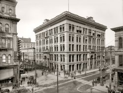 Circa 1899. "Toledo, Ohio. Produce Exchange." Playing next door: The Mutoscope blockbuster "Animal Photographs." View full size.