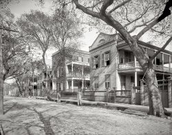 Charleston, South Carolina, circa 1902. "Residence on Hasell Street." 8x10 inch dry plate glass negative, Detroit Publishing Company. View full size.