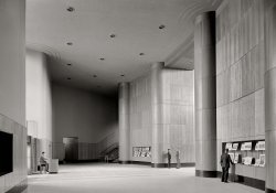 February 4, 1941. "Foyer, Brooklyn Public Library (Ingersoll Memorial), Prospect Park Plaza." Acetate negative by Gottscho-Schleisner. View full size.