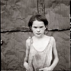 Child living in Oklahoma City shacktown. August 1936. View full size. Farm Security Administration photograph by Dorothea Lange.
