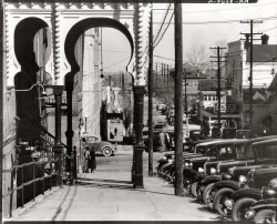 March 1936. "Street Scene, Vicksburg, Mississippi." Large-format nitrate negative by Walker Evans for the Farm Security Administration. View full size. 