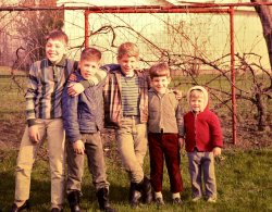 Hanging out in Tallmadge, Ohio, probably around 1969 or so.