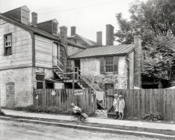 Fredericksburg, Virginia, circa 1928. "John Paul Jones House, Main Street." 8x10 inch acetate negative by Frances Benjamin Johnston. View full size.
