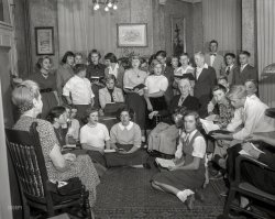 Columbus, Georgia, circa 1952. "Churches -- St. Luke Methodist." 4x5 inch acetate negative from the Shorpy News Photo Archive. View full size.