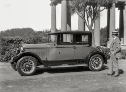 San Francisco circa 1926. "Willys-Knight Great Six four-passenger coupe at Golden Gate Park." With the Spreckels Temple of Music as backdrop. 5x7 glass negative by Christopher Helin. Today's reading from the Shorpy Bible of Betasseled Barouches.  View full size.