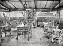 July 12, 1922. New York. The soprano and vocal coach Estelle Liebling, instructor of Beverly Sills and a young Meryl Streep. 5x7 glass negative. View full size.