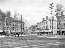 1902. "Public square -- Portsmouth, New Hampshire." Try our free filling station! 8x10 inch glass negative, Detroit Publishing Company. View full size.