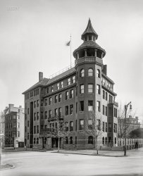 Washington, D.C., circa 1903. "Army and Navy Club." The building, at 17th and I Streets N.W., last seen here, was completed in 1891. Photo by William Henry Jackson. View full size.