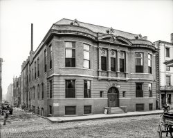 Circa 1906. "Elks Club, Memphis." Antlers in the attic; wallpaper in the basement. 8x10 inch dry plate glass negative, Detroit Publishing Company. View full size.