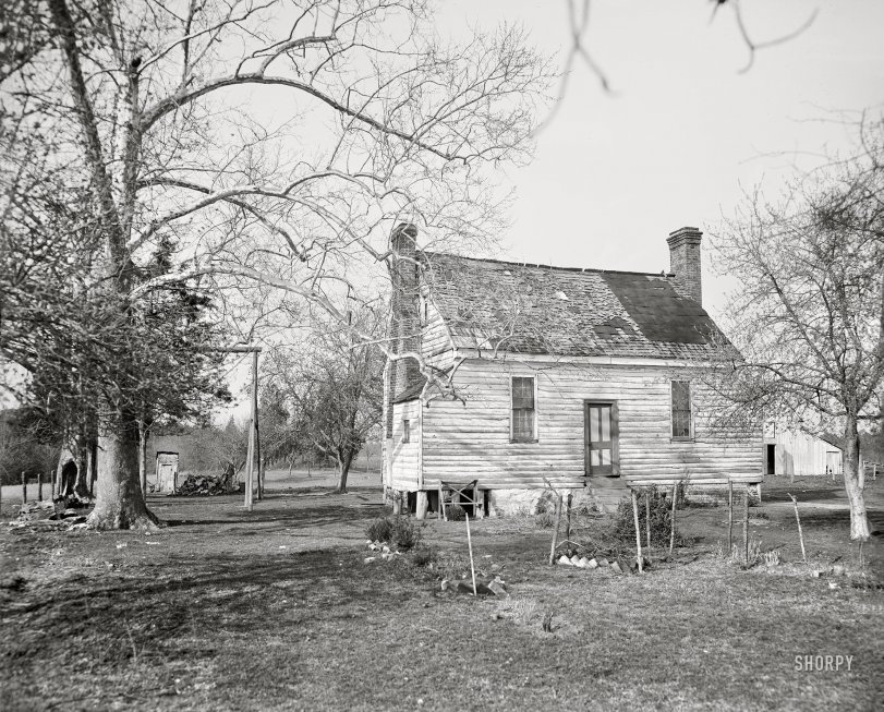The Old Homestead: 1905 Circa 1905. "Old Hilliard homestead, Richmond, Virginia." 8x10 inch dry plate glass negative, Detroit Publishing Company. View full size.