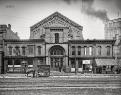Detroit circa 1908. "Walker Block, Fort Street at Griswold." Last glimpsed here and here. 8x10 inch dry plate glass negative, Detroit Publishing Company.  View full size.