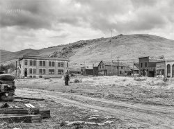 June (maybe May?) 1939. "Ghost mining town. Pony, Montana." Medium format acetate negative by Arthur Rothstein for the Farm Security Administration. View full size.