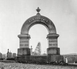 November 1936. "Burial ground in Westmoreland County, Pennsylvania." Medium format negative by Edwin Locke for the Resettlement Administration. View full size.