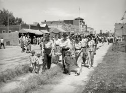 July 1941. "People in Vale, Oregon, for the Fourth of July celebration." Acetate negative by Russell Lee for the Farm Security Administration. View full size.
