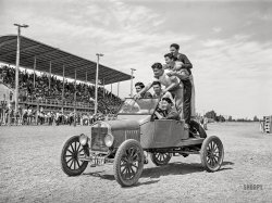 March 1942. "Boys. Imperial County Fair, El Centro, California." Medium format acetate negative by Russell Lee for the Office of War Information. View full size.