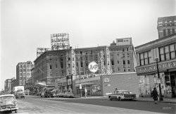 "Sherry Biltmore fire, Boston, 1963." Aftermath of the five-alarm blaze that killed four on March 29, 1963. 35mm negative, photographer unknown. View full size.