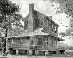 It's cozy and it's creaky,
The roof's a little leaky.
So shabby and so chic we
Flipped it for one point three.

1936. "Peggy Wright House, Louisburg vicinity, Franklin County, North Carolina. Structure dates to 1796." A house whose paint and charm are inversely proportional. 8x10 negative by Frances Benjamin Johnston. View full size.